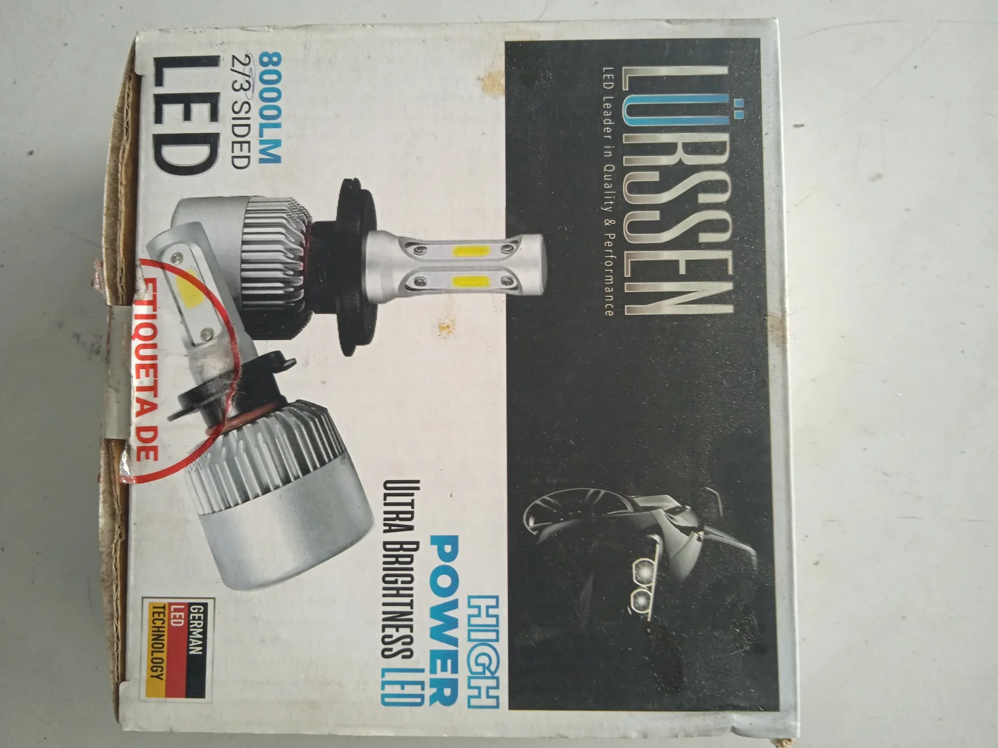 KIT LED 9006 6000K LURSSEN 2 SIDED