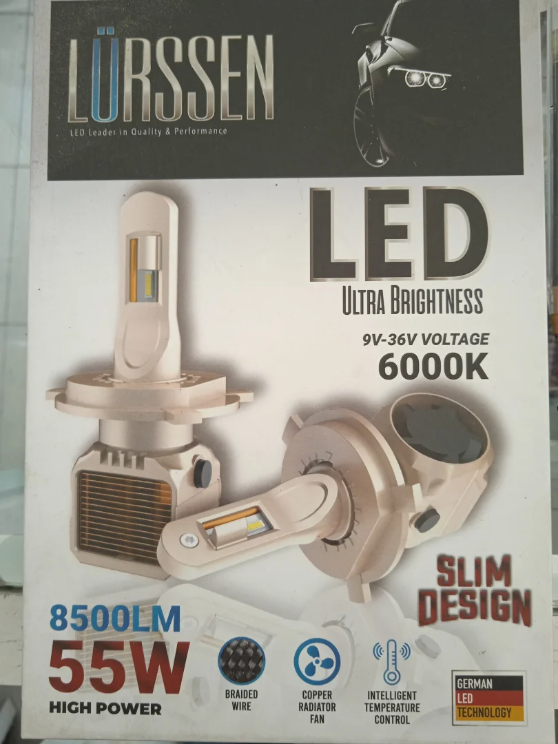 LED 9007 6000K ALUMINIUM 55W 2 SIDED H/L