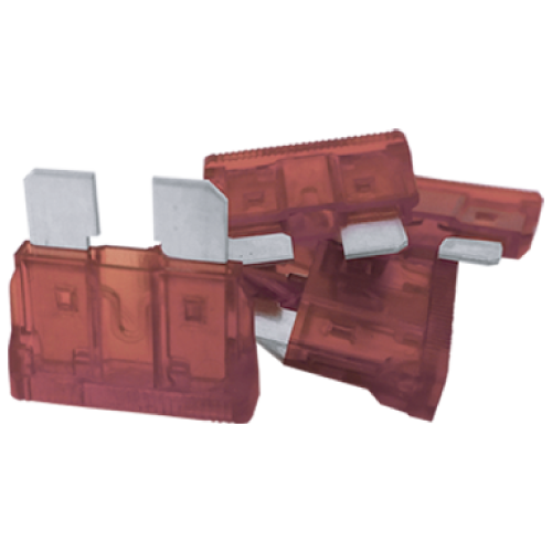 MAXI FUSIBLE DE 10 AMPERS PLATEADO 10pz