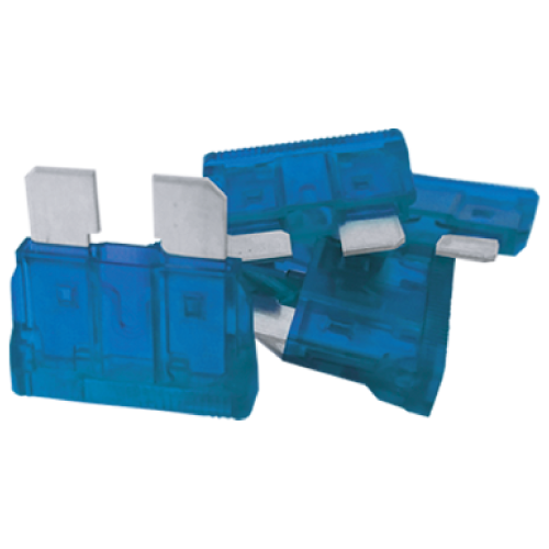 MAXI FUSIBLE DE 15 AMPERS PLATEADO 10pz