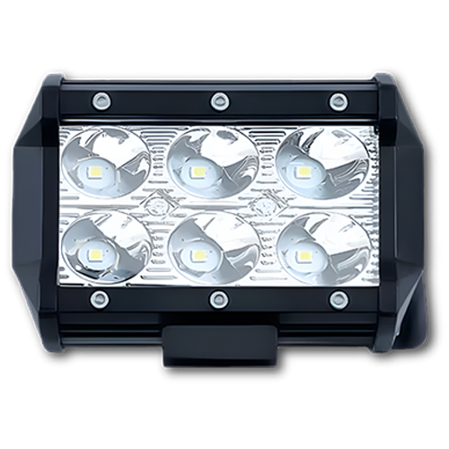 WORK LED RECTANGULAR 8CM 6LED WHITE 18W