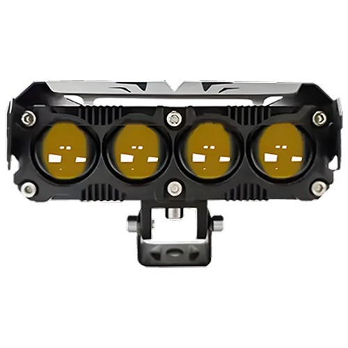 WORK LED 16CM 4LED 60W WHITE+YELLOW PAR