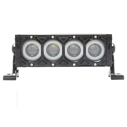 BARRA 4 LEDS LUPA ARO ANGEL AZUL 9" 40W