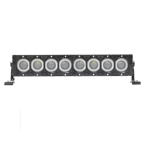 BARRA 8 LEDS LUPA ARO ANGEL AZUL 17" 80W