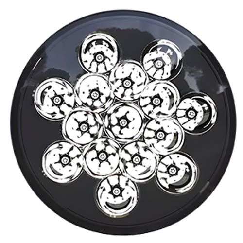 FARO PRINCIPAL 15LEDS WHITE H/L 7" 45w