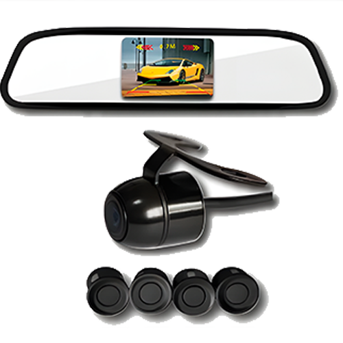 RETROVISOR+CAMARA+SENSORES DE REVERSA