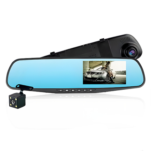 RETROVISOR DVR CON CAMARA DE REVERSA