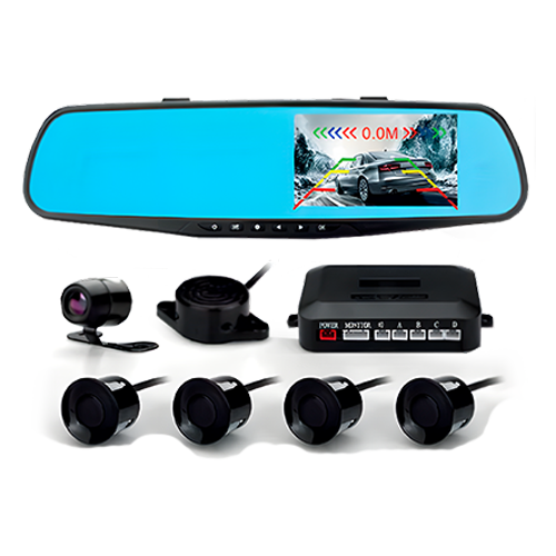 RETROVISOR DVR SENSORES Y CAMARA REVERSA