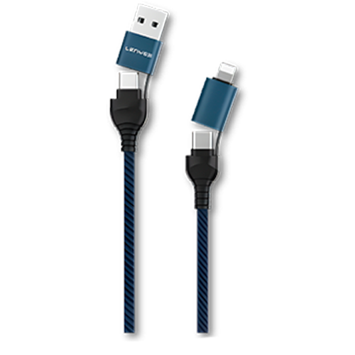 CABLE 4 EN 1 CARGA RAPIDA IN TYPE-C/USB