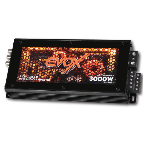 AMP 5CH 110Wx4 @4OHMS + 900Wx1 @1OHM LED