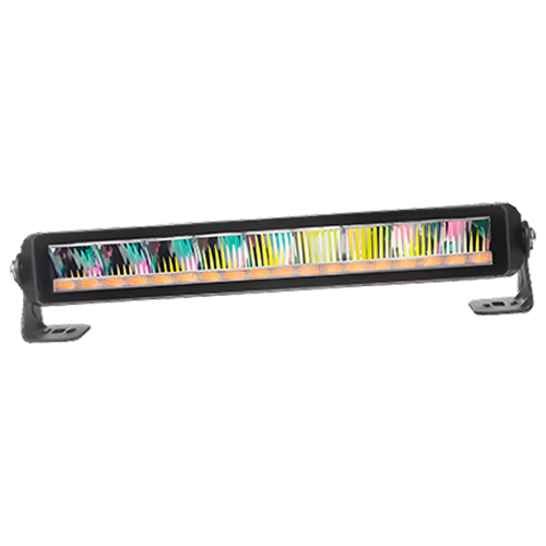 Light Bar White with Ambar Warning 12"