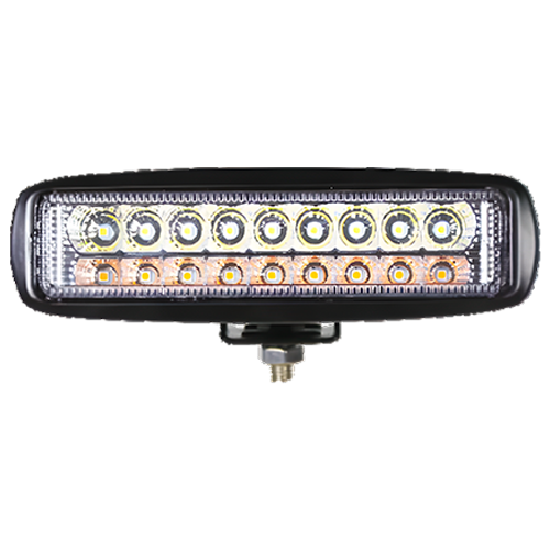 LED TRABAJO BCO/AMBAR 18 LEDS 18W PZ