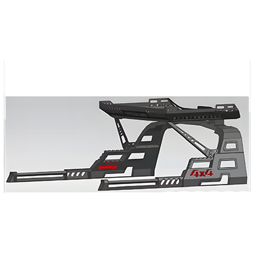 ROLL BAR SIDE TO SIDE NEGRO C/CANASTA