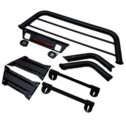 ROLL BAR NEGRO C/LUZ FRENOS&2LEDS CUADR