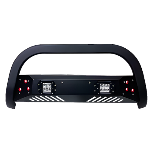 GRILLE GUARD NEGRO C/LUZ FRENO Y LED CUA