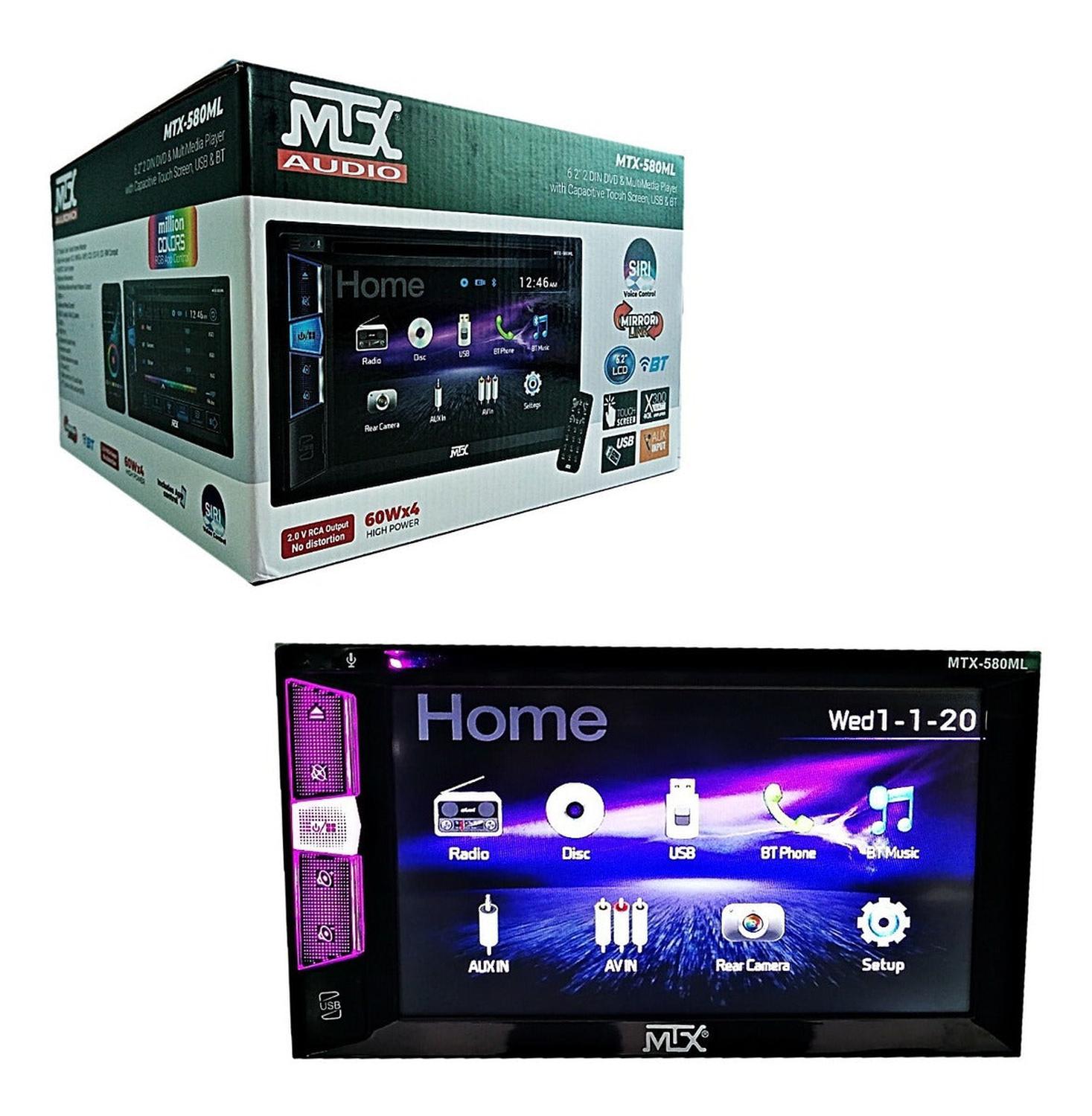 ESTEREO 2 DIN 6.2" TOUCH DVD ML SIRI