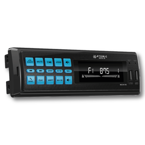 ESTEREO 1 DIN MP3 2USB BT APP 4RCAs