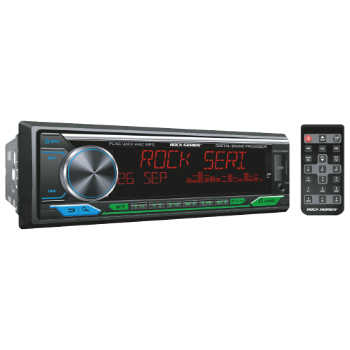 ESTEREO 1DIN MP3 AMPL 8CH CLASE D BT USB