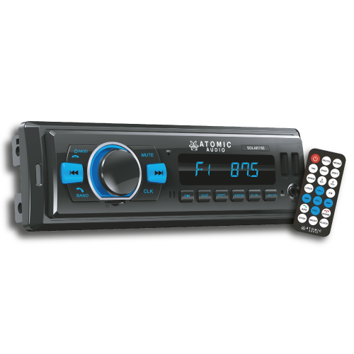 ESTEREO 1 DIN MP3 2USB BT APP 4RCAs