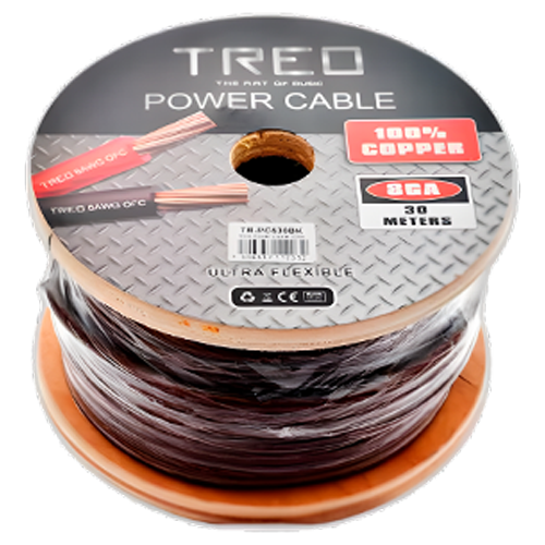 POWER CABLE CAL 4 20 MTS NEGRO 100%COBRE