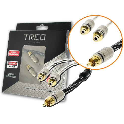 RCA ALTA CALIDAD "Y" 2F-1M CABEZA METAL