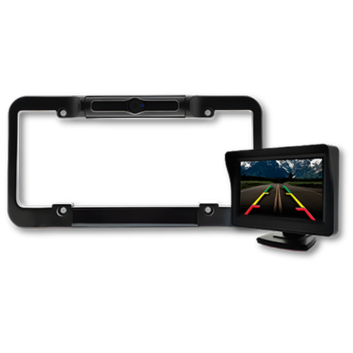 CAMARA PORTAPLACAS SOLAR CON PANTALLA